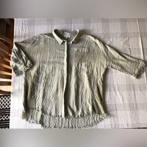 Umgee Olive Button Down Shirt